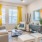 Model Living Room with Ceiling Fan